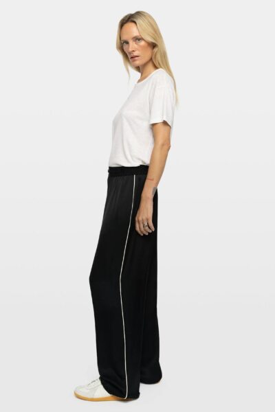 Zadig & Voltaire Pin Satin Pants, Black.