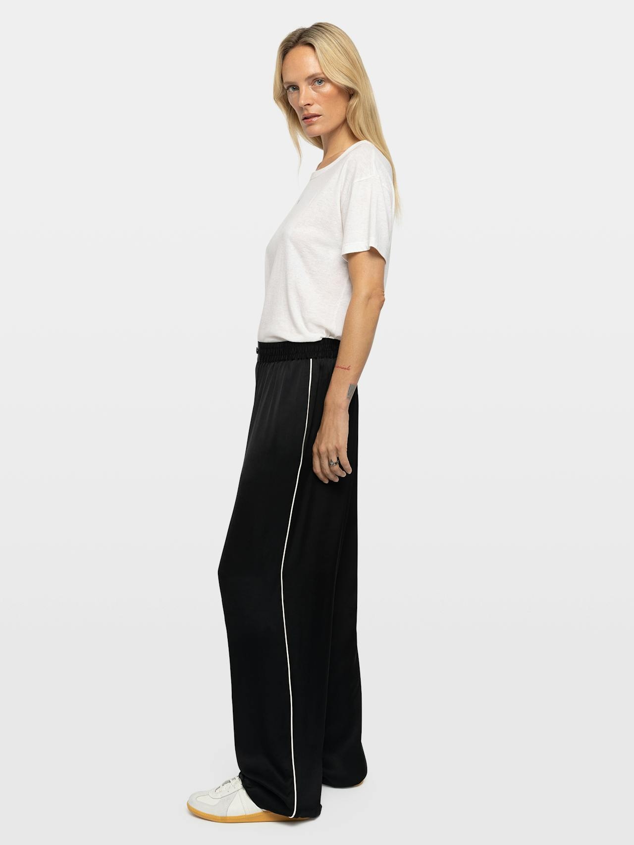 Zadig & Voltaire Pin Satin Pants, Black.