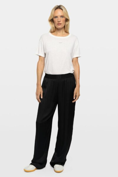 Zadig & Voltaire Pin Satin Pants, Black.