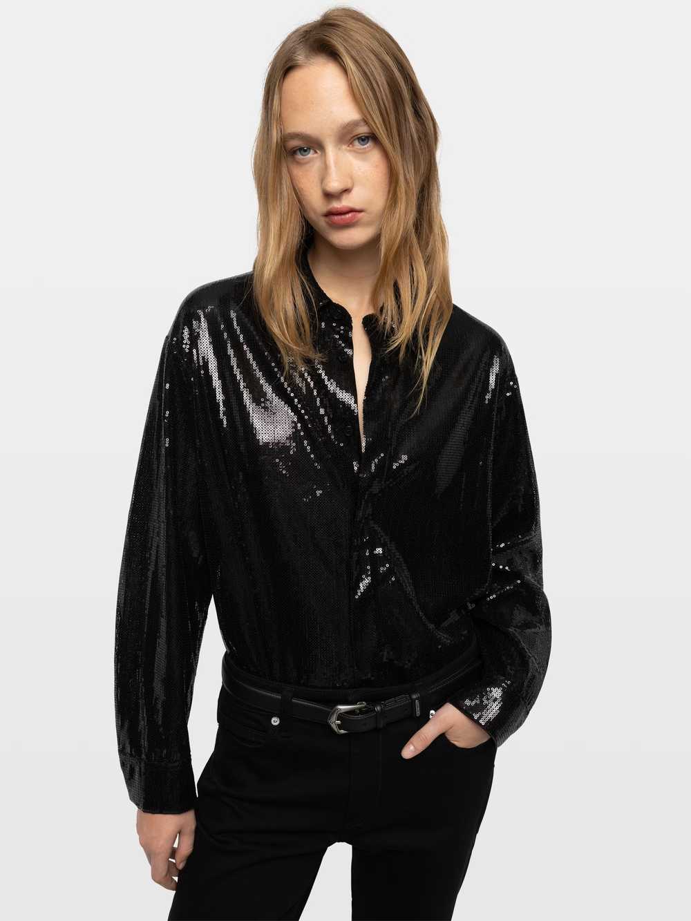WWSH02308_BLACK_HOVER_6a7347f2bc529.jpg Zadig & Voltaire Tyrica Shirt, Black.