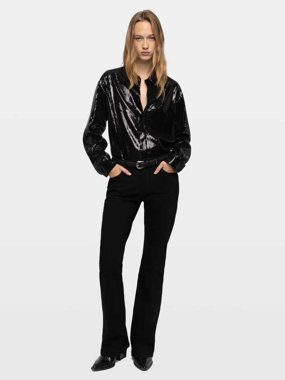 WWSH02308_BLACK_SHOOTING_6a7347f3e0898.jpg Zadig & Voltaire Tyrica Shirt, Black.
