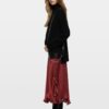 Zadig & Voltaire Jeto Satin Skirt, Cherry.