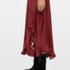 Zadig & Voltaire Jeto Satin Skirt, Cherry.