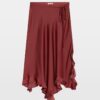 Zadig & Voltaire Jeto Satin Skirt, Cherry.