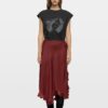 Zadig & Voltaire Jeto Satin Skirt, Cherry.