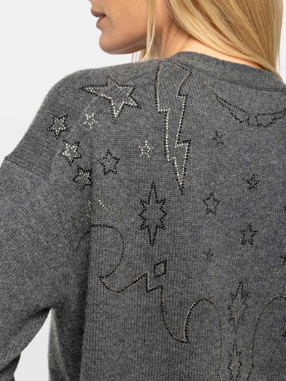 kwsw03074_anthracite_hover_6a6afee03e85a.jpg Zadig & Voltaire Mirkaz Cashmere Cardigan, Anthracite.