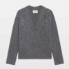 kwsw03074_anthracite_packshot_6a6afebc94a9e.jpg Zadig & Voltaire Mirkaz Cashmere Cardigan, Anthracite.