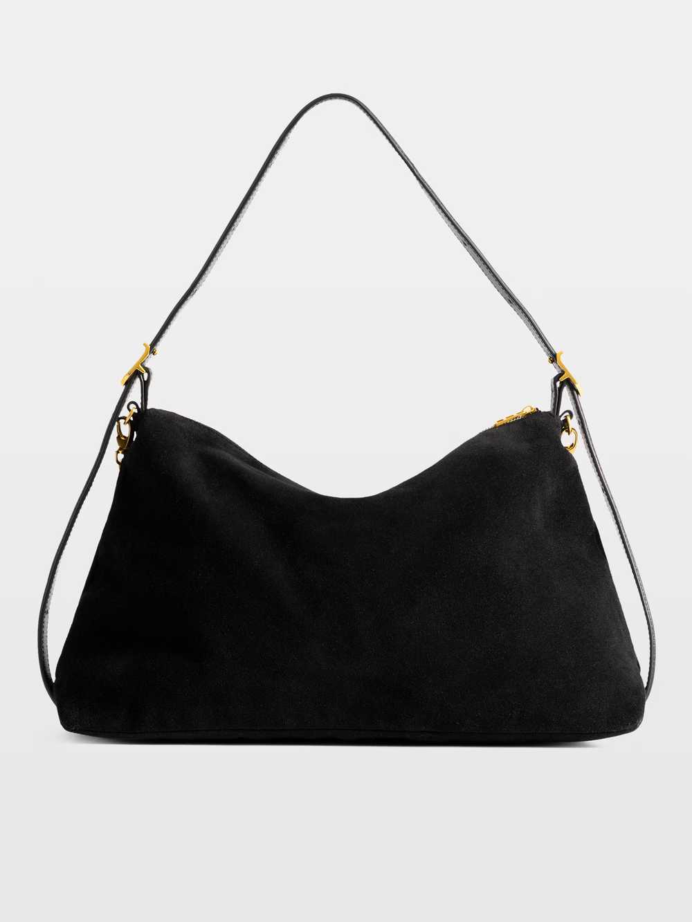 Zadig & Voltaire Jim Bag Suede, Black gold.