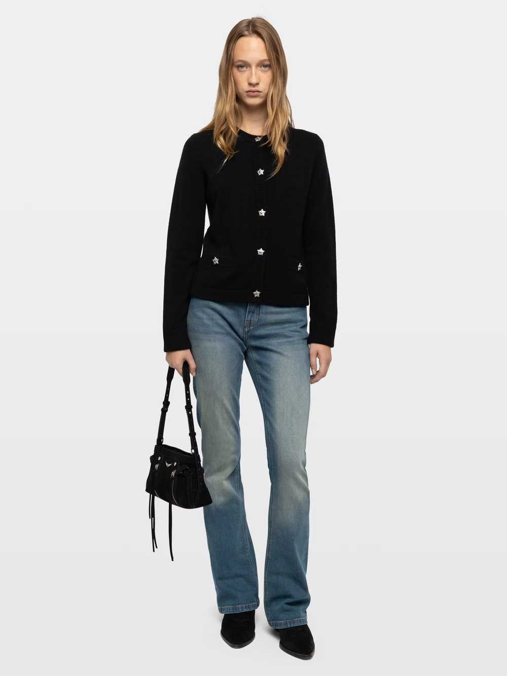 Zadig & Voltaire Marcya Cashmere Cardigan, Black.