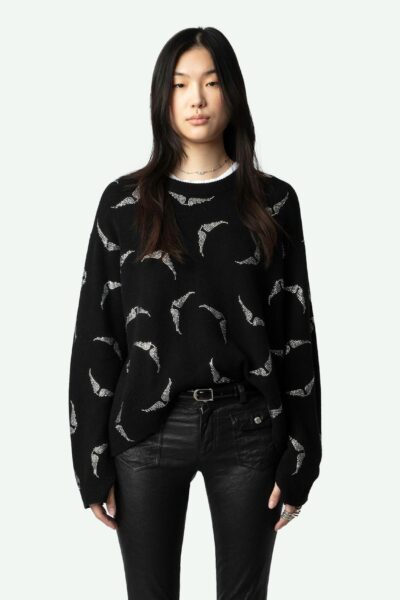 Alternative view of Zadig & Voltaire Markus Diamante Wings Cashmere Jumper