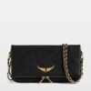 Zadig & Voltaire Rock Perforated Clutch, Black.