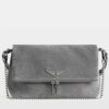 Zadig & Voltaire Rocky II Suede Bag, Road.
