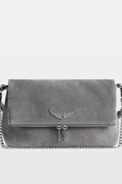 Zadig & Voltaire Rocky II Suede Bag, Road.