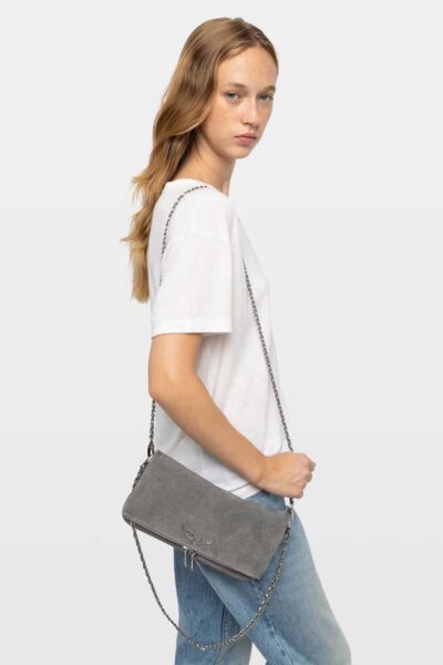 Alternative view of Zadig & Voltaire Rock Suede Clutch