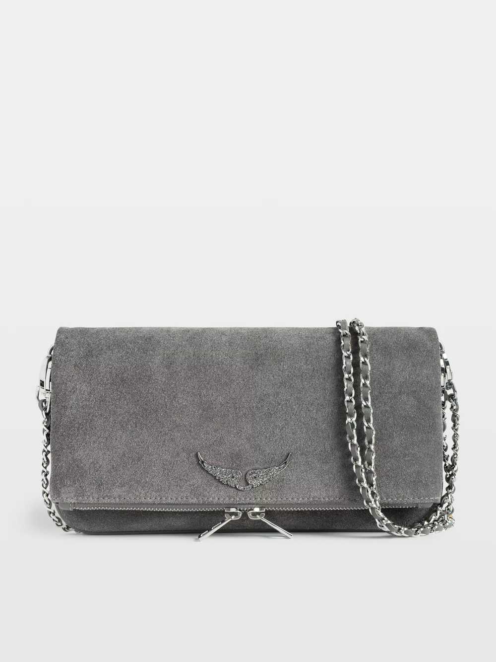 Zadig & Voltaire Rock Suede Clutch, Road.