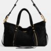 Zadig & Voltaire Madison Medium Bag, Black gold.