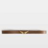 Zadig & Voltaire Rock Reversible 30mm Belt, Cognac.