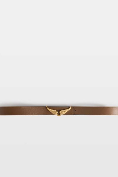 Zadig & Voltaire Rock Reversible 30mm Belt, Cognac.
