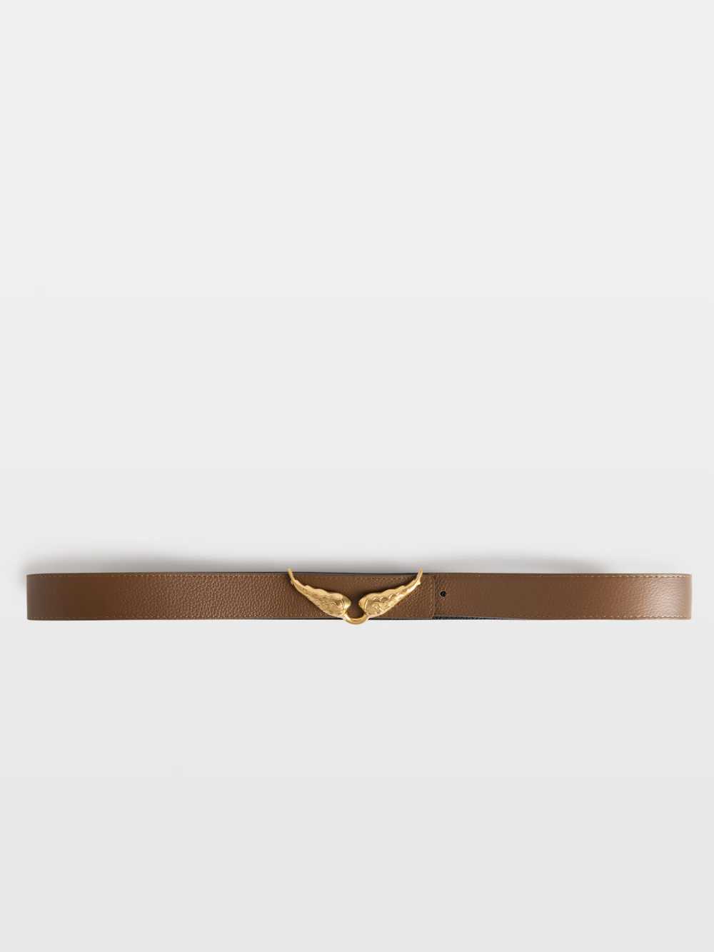 Zadig & Voltaire Rock Reversible 30mm Belt, Cognac.