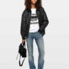 Zadig & Voltaire Loriand Leather Jacket, Black.