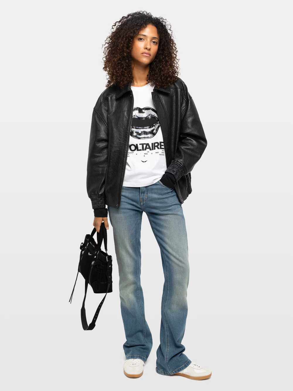 Zadig & Voltaire Loriand Leather Jacket, Black.