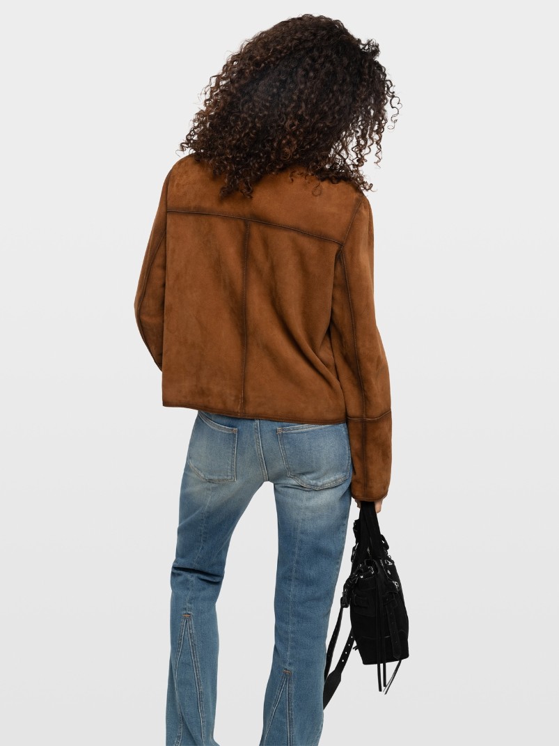 Zadig & Voltaire Lessa Jacket, Cognac.