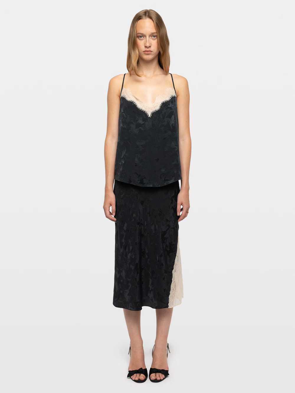 Zadig & Voltaire Jayla Silk Skirt, Gloom.